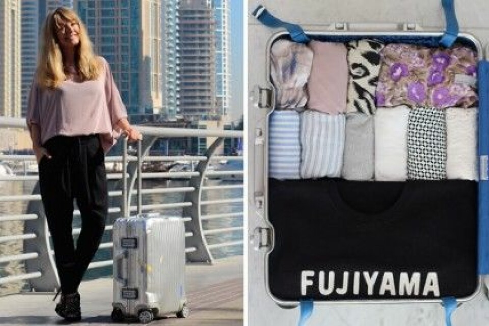 Lisa Strannestens garderob måste rymmas i en resväska. Lisa Strannestens garderob måste rymmas i en resväska.