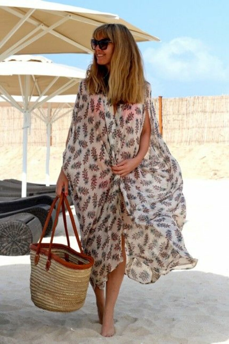 Lisa Strannesten i kaftan från Rodebjer. Lisa Strannesten i kaftan från Rodebjer.