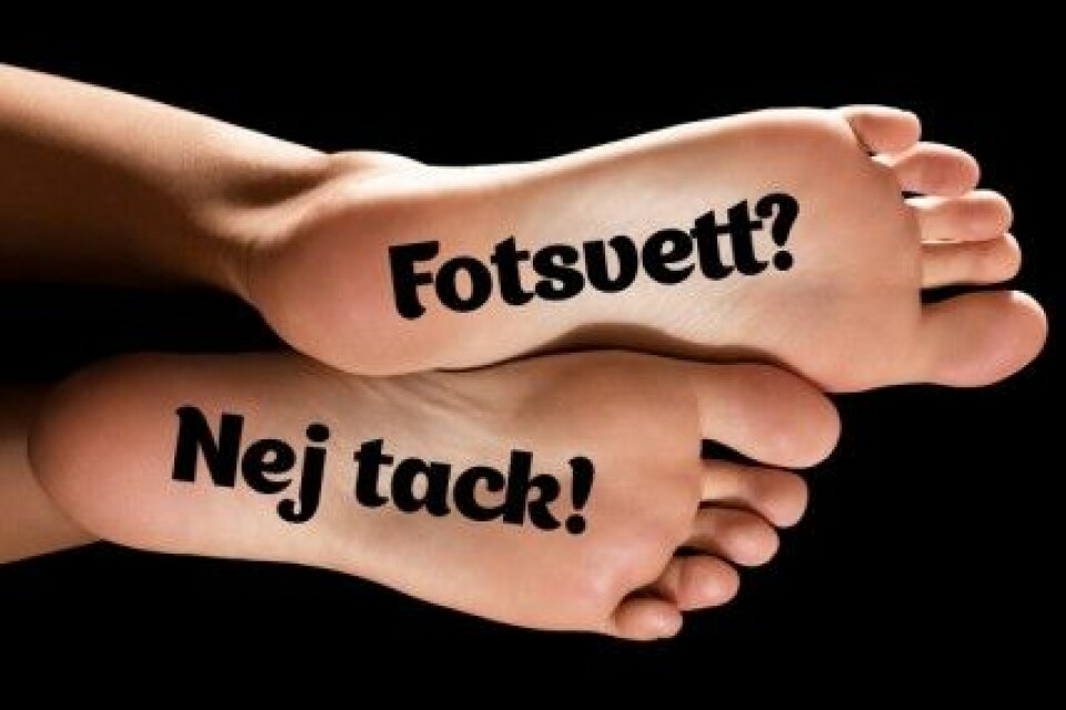 Säg nej till fotsvett med några enkla knep! Säg nej till fotsvett med några enkla knep!