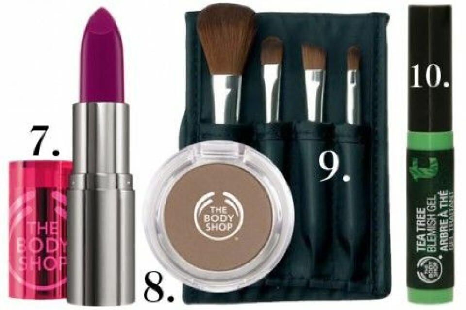 Lisens 10 skönhetsfavoriter från The Body Shop