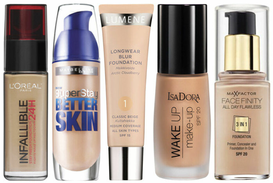 Fem bra och billiga foundations. Fem bra och billiga foundations.
