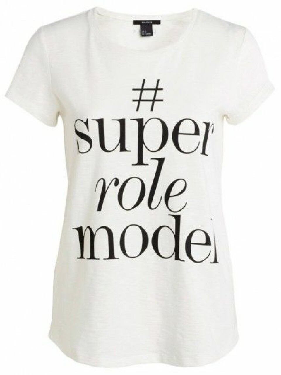T-shirt med trycket #superrolemodel, 149 kr. T-shirt med trycket #superrolemodel, 149 kr.