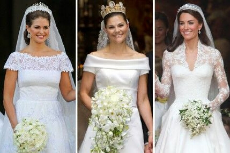 Prinsessan Madeleine, kronprinsessan Victoria och Kate Middleton. Prinsessan Madeleine, kronprinsessan Victoria och Kate Middleton.