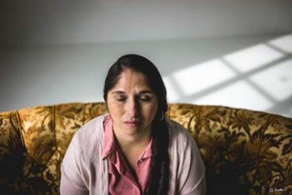 Naomi Albäck har varit blind i 15 år. Naomi Albäck har varit blind i 15 år.