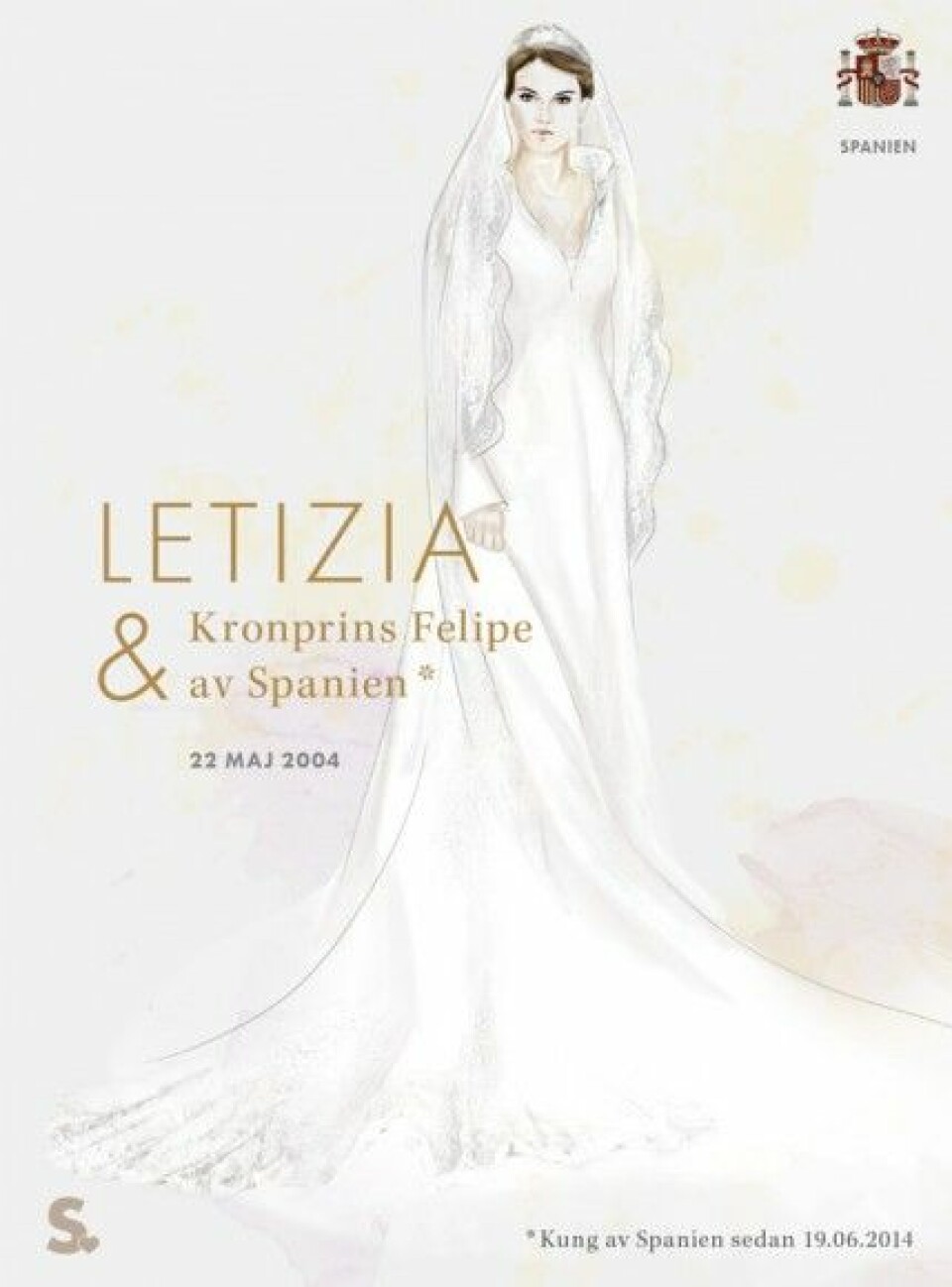 Allt om de 10 vackraste kungliga brudklänningarna