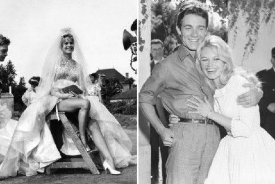 Modeikonen Brigitte Bardot har gift sig över 9 gånger – på film och i verkligheten. Modeikonen Brigitte Bardot har gift sig över 9 gånger – på film och i verkligheten.
