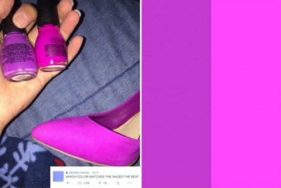 Vilket nagellack matchar skorna på bilden mest? Vilket nagellack matchar skorna på bilden mest?
