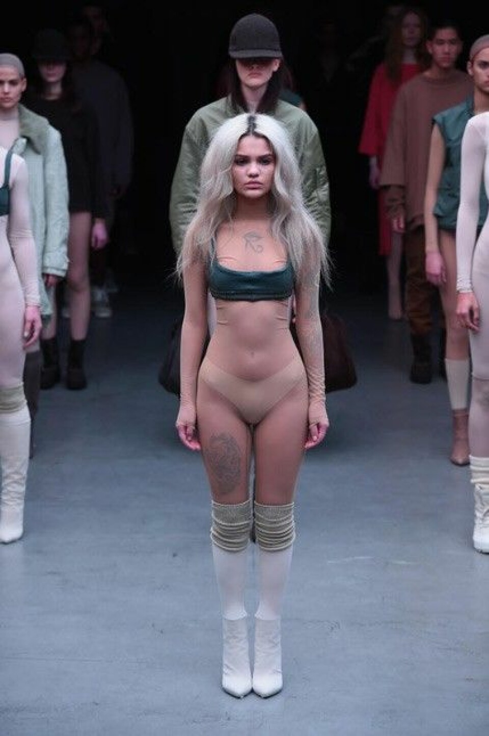 Se plaggen från Kanye Wests klädkollektion här