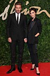 Äkta makarna David och Victoria Beckham matchade.