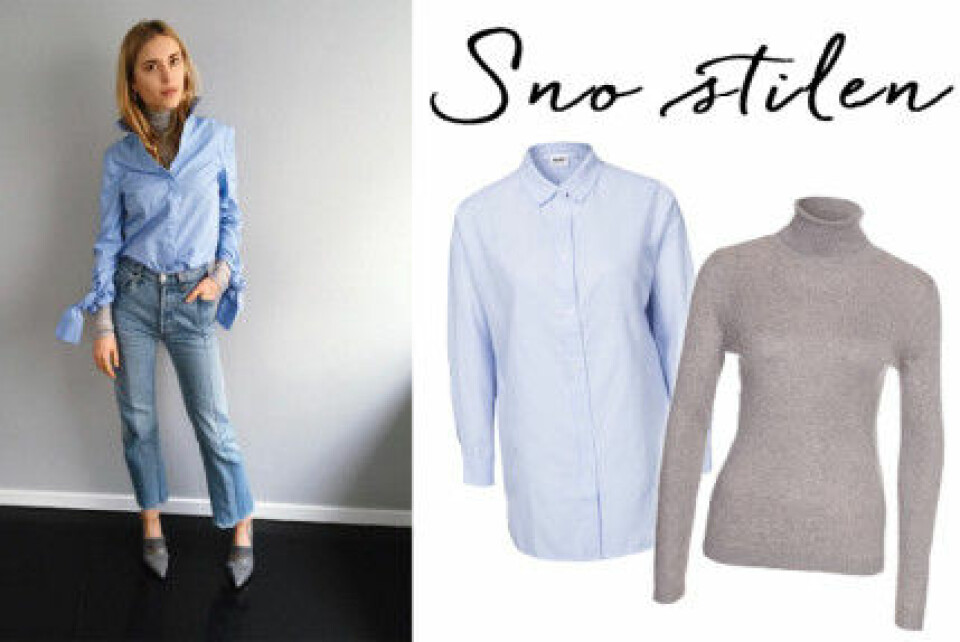 Matcha polotröjan med en snygg skjorta. Foto: @lookdepernille Matcha polotröjan med en snygg skjorta. Foto: @lookdepernille