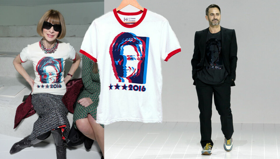 Marc Jacobs designar t-shirt för Hillary Clintons kampanj i amerikanska presidentvalet