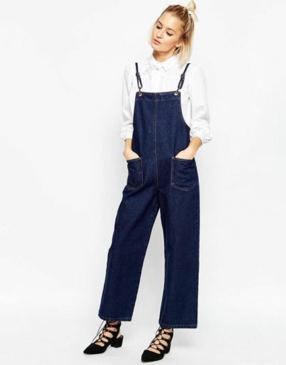 12 snygga hängselbyxor och jumpsuits i jeans