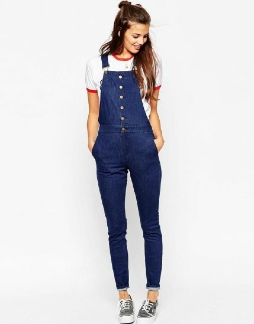 12 snygga hängselbyxor och jumpsuits i jeans