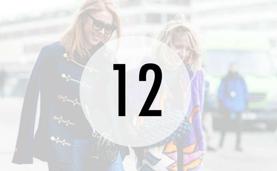 12. En mohair-tröja som för närvarande brinner