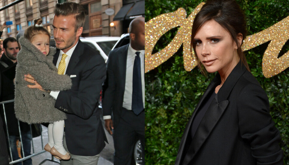 4-åriga Harper Beckham designar kläder