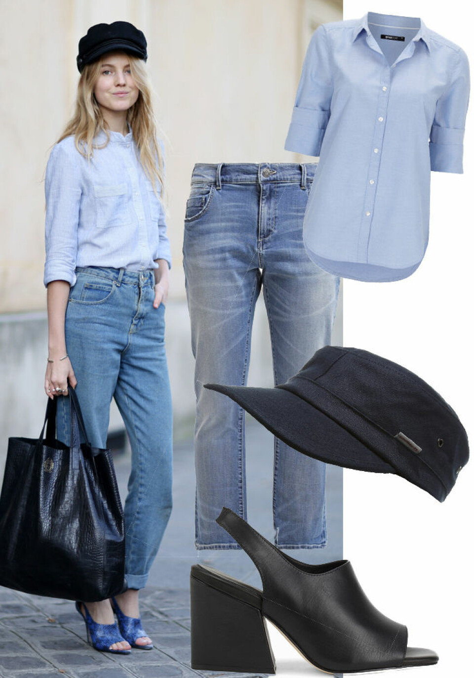 Tre looks: Så stylar du den blå skjortan i vår
