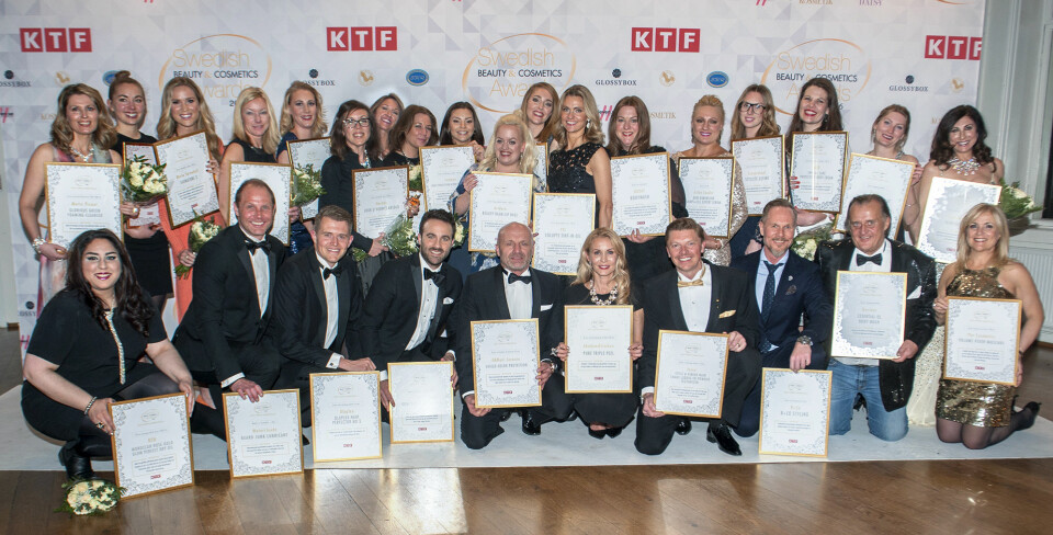 Vinnarna på Swedish Beauty & Cosmetics Awards 2016. Vinnarna på Swedish Beauty & Cosmetics Awards 2016.
