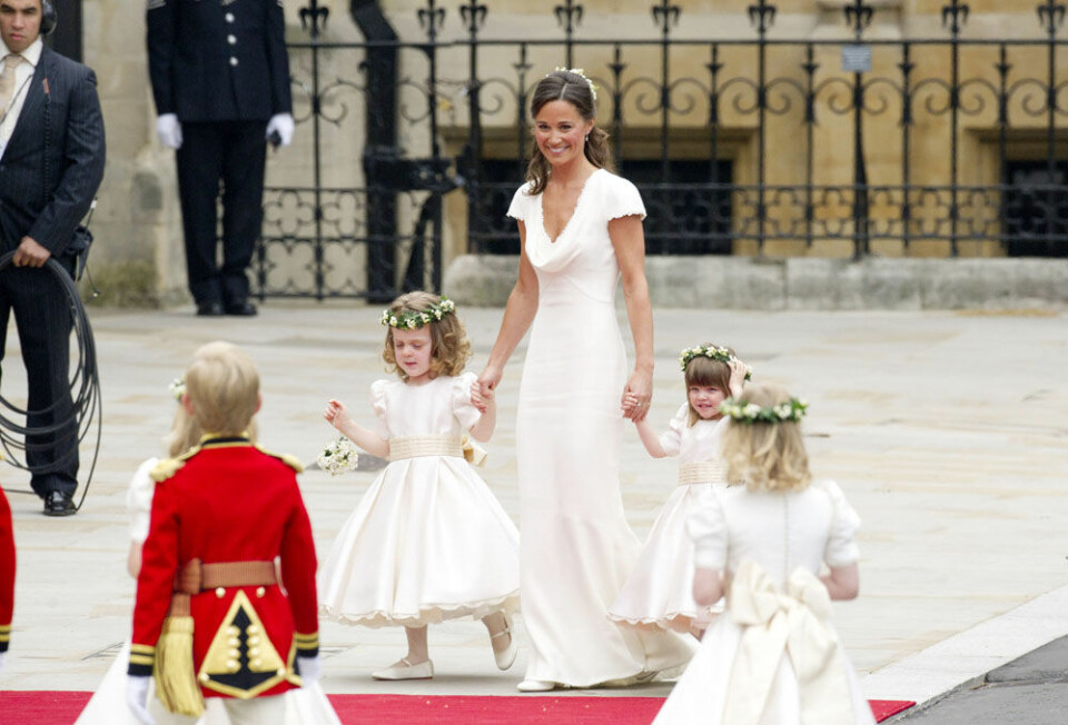 Pippa Middleton fick uppmärksamhet för sin vackra tärnklänning på Kate och Williams bröllop. Pippa Middleton fick uppmärksamhet för sin vackra tärnklänning på Kate och Williams bröllop.