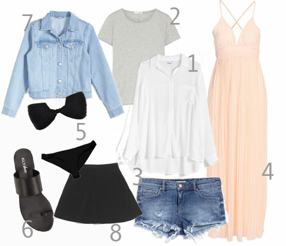 Packa smart: 8 plagg är det enda du behöver på semestern