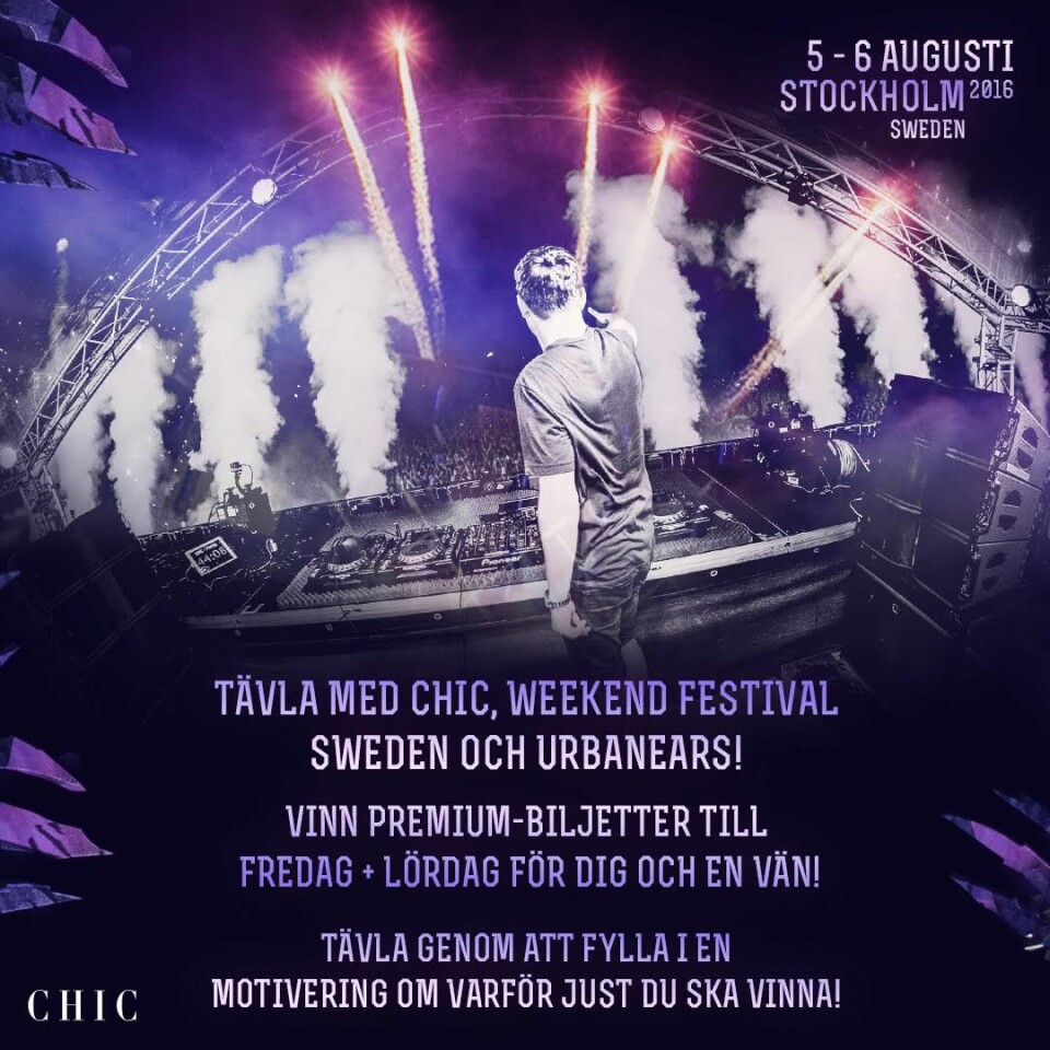 Tävla med Baaam och vinn biljetter till Weekend Festival 2016. Tävla med Baaam och vinn biljetter till Weekend Festival 2016.