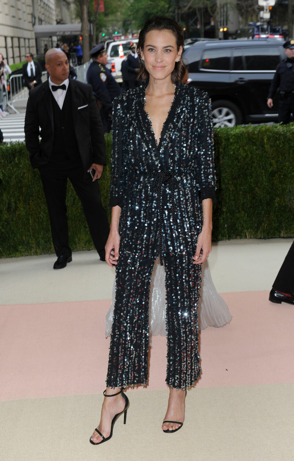 Paljetter och backslick.