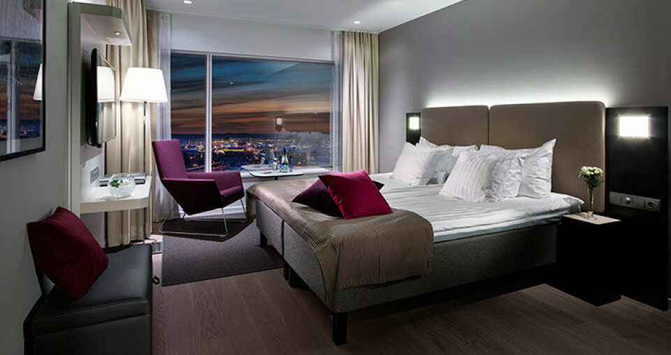 Hotellrum på Gothia Towers i Göteborg. Hotellrum på Gothia Towers i Göteborg.
