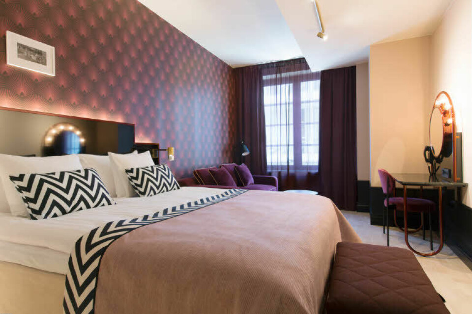 Hotellrum på Haymarket by Scandic i Stockholm. Hotellrum på Haymarket by Scandic i Stockholm.