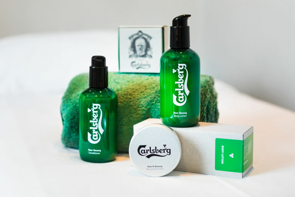 Carlsberg har släppt en linje skönhetsprodukter som ingår i spabehandlingen. Carlsberg har släppt en linje skönhetsprodukter som ingår i spabehandlingen.