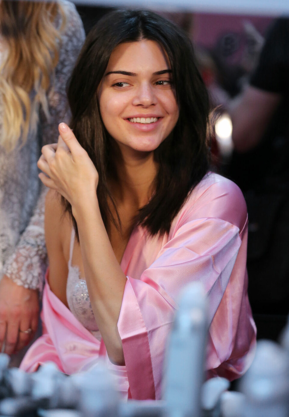 Mandatory Credit: Photo by James Gourley/REX/Shutterstock (7527791ao)Kendall Jenner backstageVictoria's Secret Fashion Show, Backstage, Grand Palais, Paris, France - 30 Nov 2016