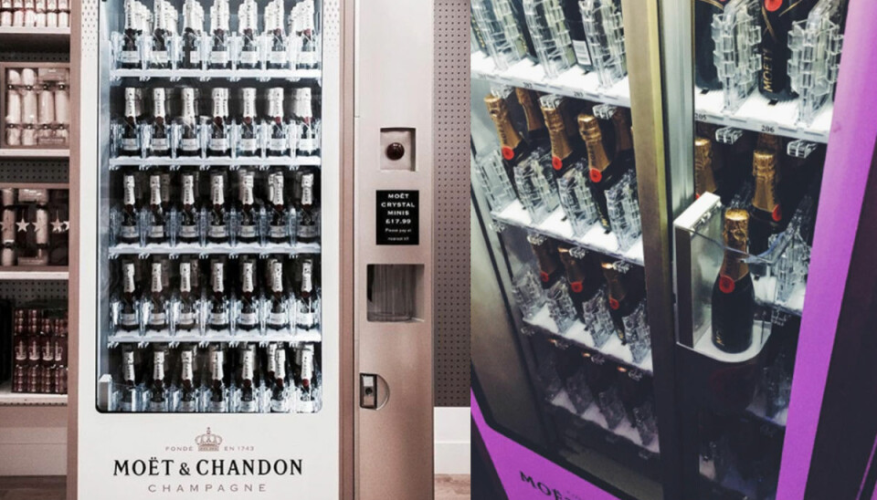 Så får du en champagneautomat med Moët till din fest