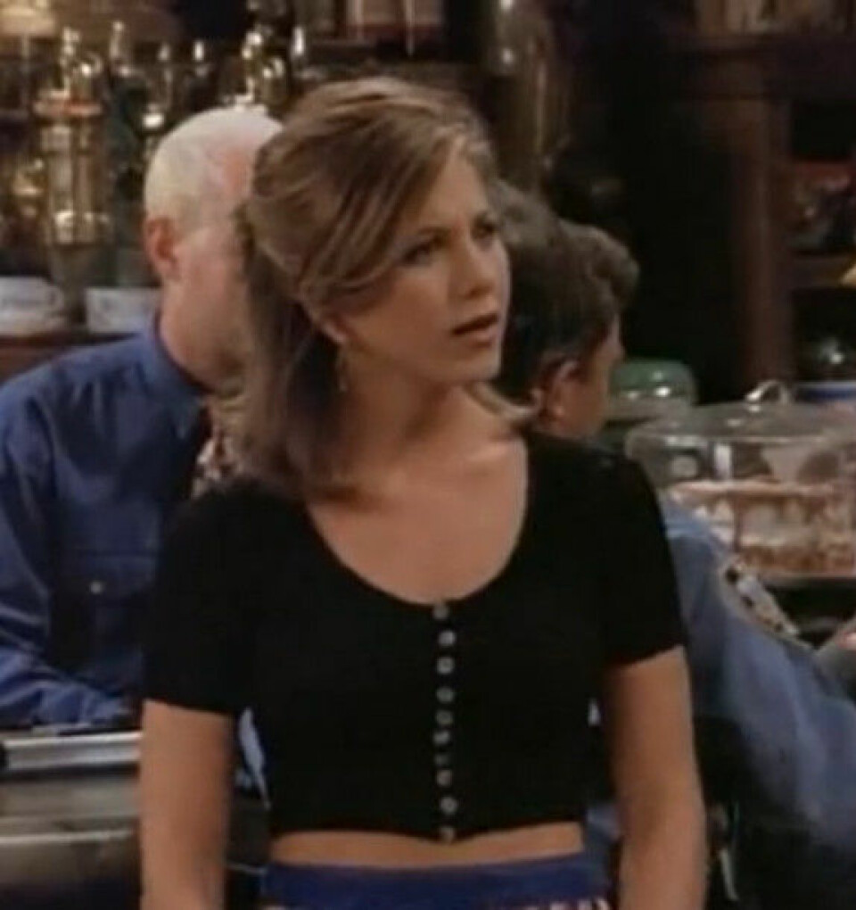 Rachel Greens 90-talstopp i kort modell gör sig rätt just nu.