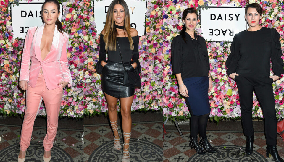 Se allt från Daisy Grace stjärnspäckade modemiddag