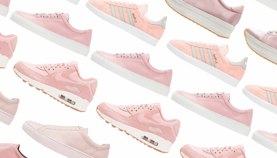 15 par rosa sneakers som alltid är helrätt