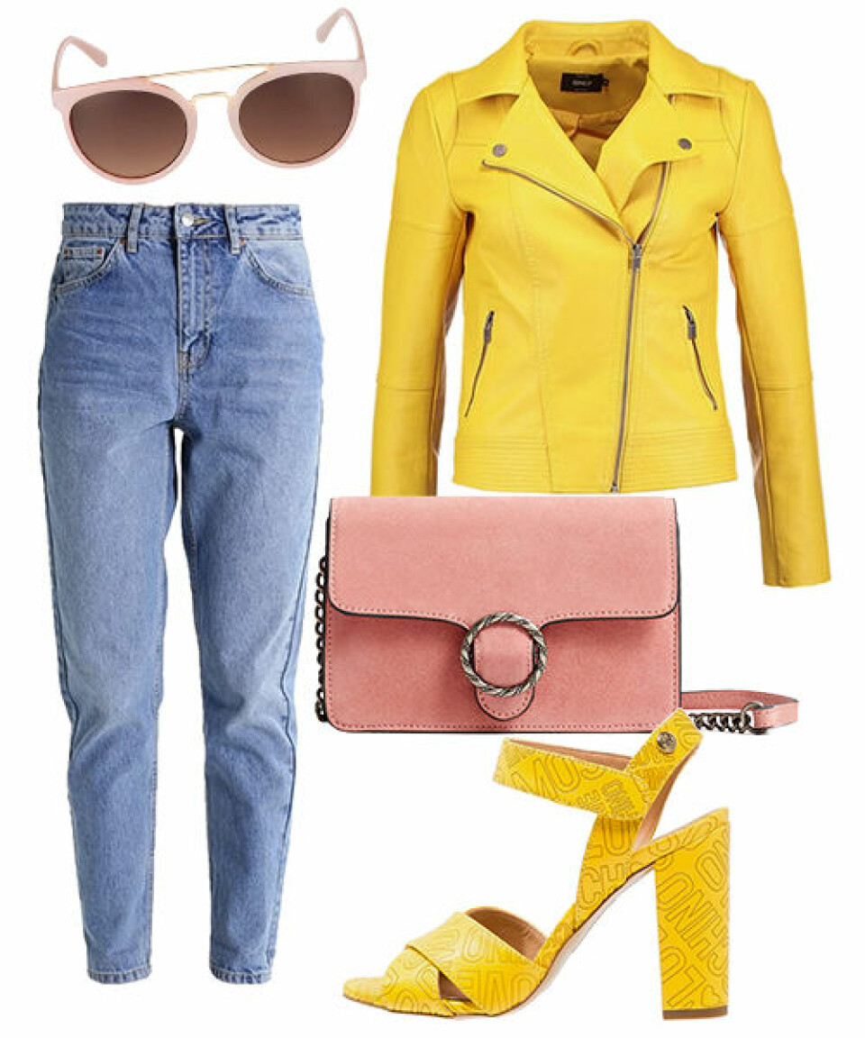 Rosa och gult – tre snygga looks i trendiga färgkombon