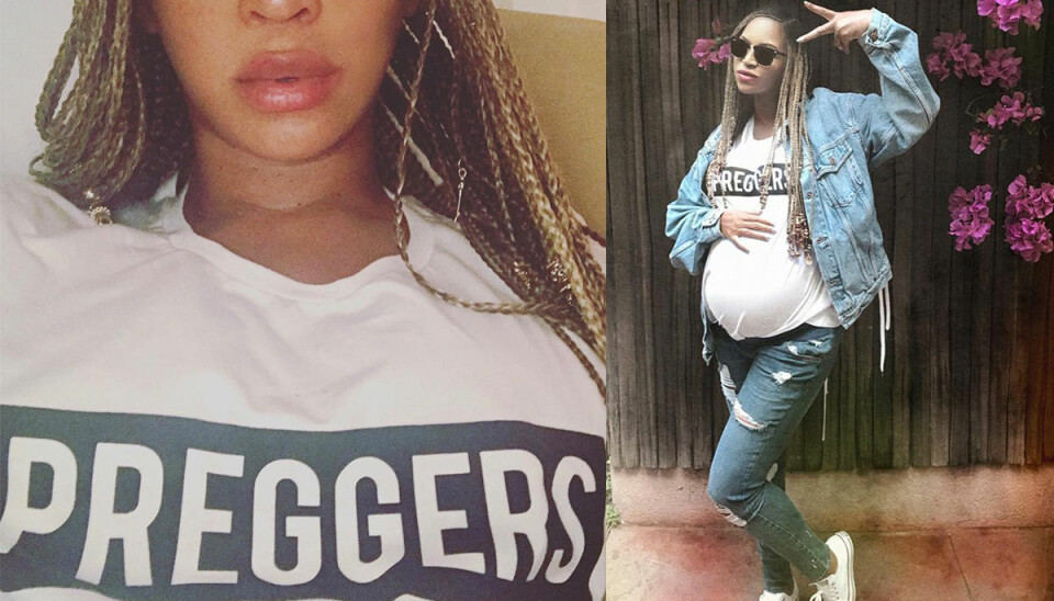 Här kan du köpa Beyoncés omtalade ”preggers”-tröja
