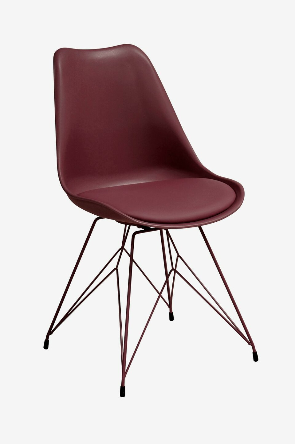 Röd matstol i 4-pack.