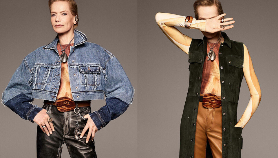 78-åriga modellen frontar Acne studio resort 2018
