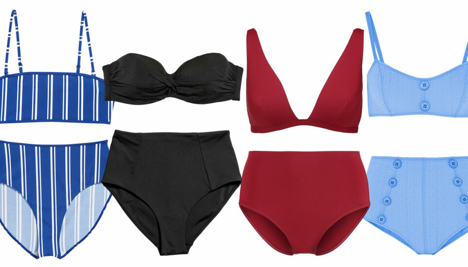 Bikini med hög midja – solresans snyggaste strandplagg