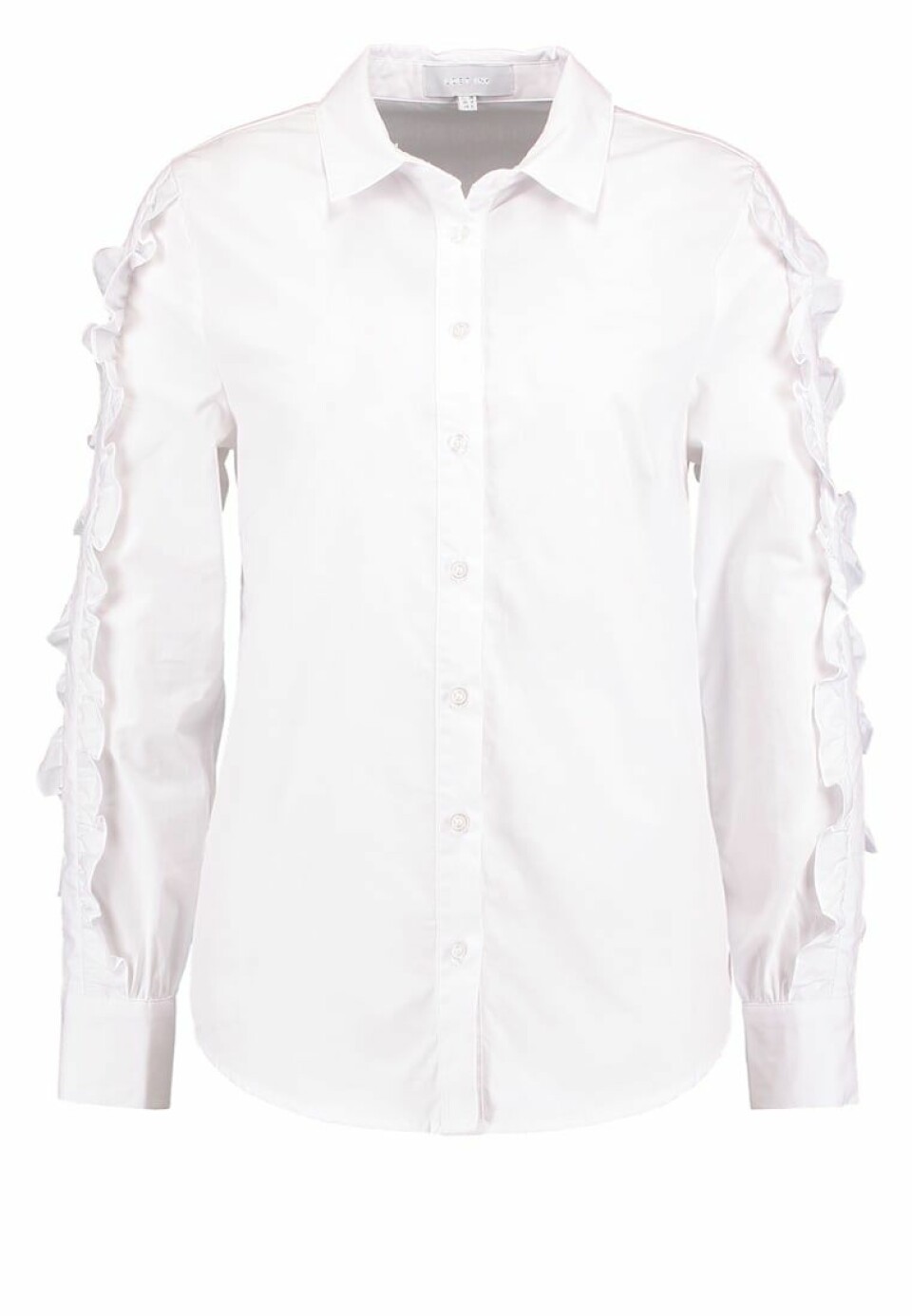 Vit blus med volanger från Lost Ink.