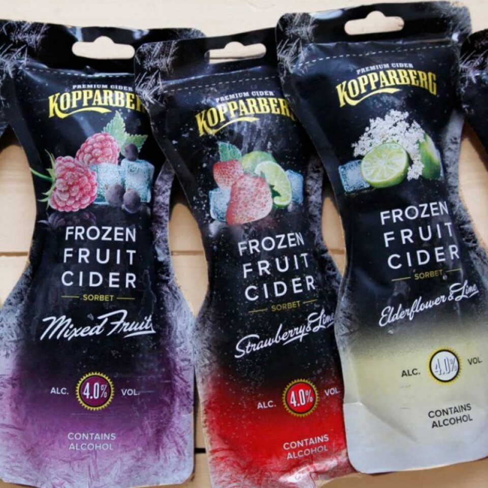 Kopparbergs cider blir isglass. Kopparbergs cider blir isglass.
