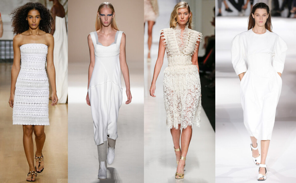 Oscar de la Renta, Victoria Beckham, Ermanno Scervino, Stella McCartney. Oscar de la Renta, Victoria Beckham, Ermanno Scervino, Stella McCartney.