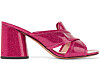 Rosa mules med glitter fr&aring;n Marc Jacobs.
