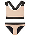 Beige och svart bikini fr&aring;n Rochelle Sara.