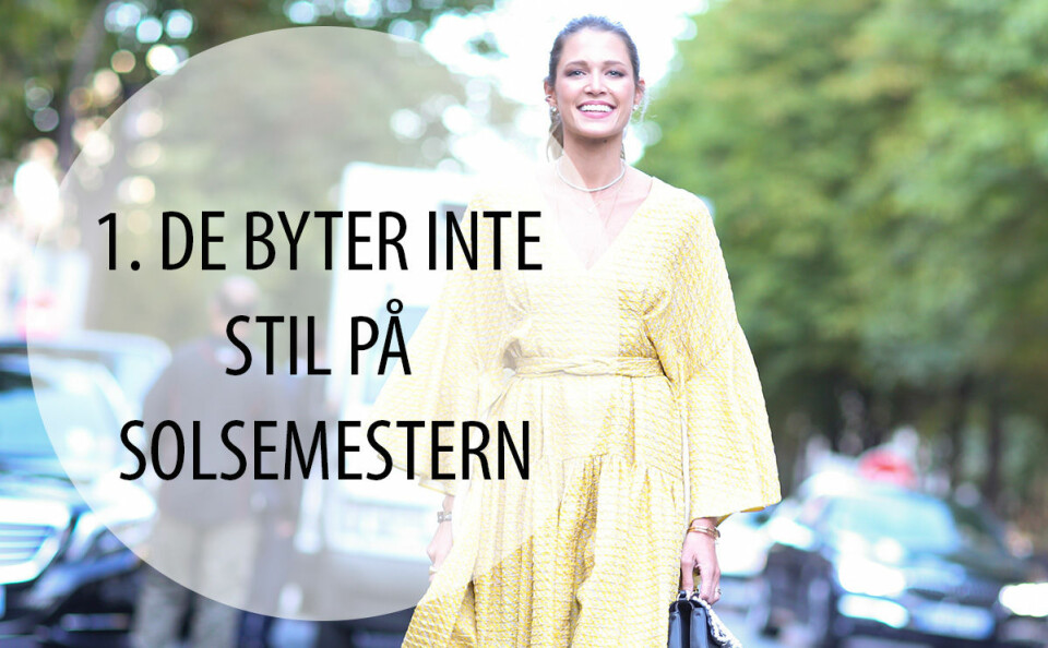 Stilmedvetna kvinnor utgår alltid från sig själva och sin egen stil när de väljer kläder. De undviker att köpa en käck sarong eller somrig strandklänning som passar resmålet om det inte rimmar med den personliga stilen. Bär du alltid svart, gör det även på sommaren och trivs du inte i kjol, satsa på shorts istället! Utgå alltid från dig själv.