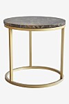 Soffbord Accent i polerad brun marmor.