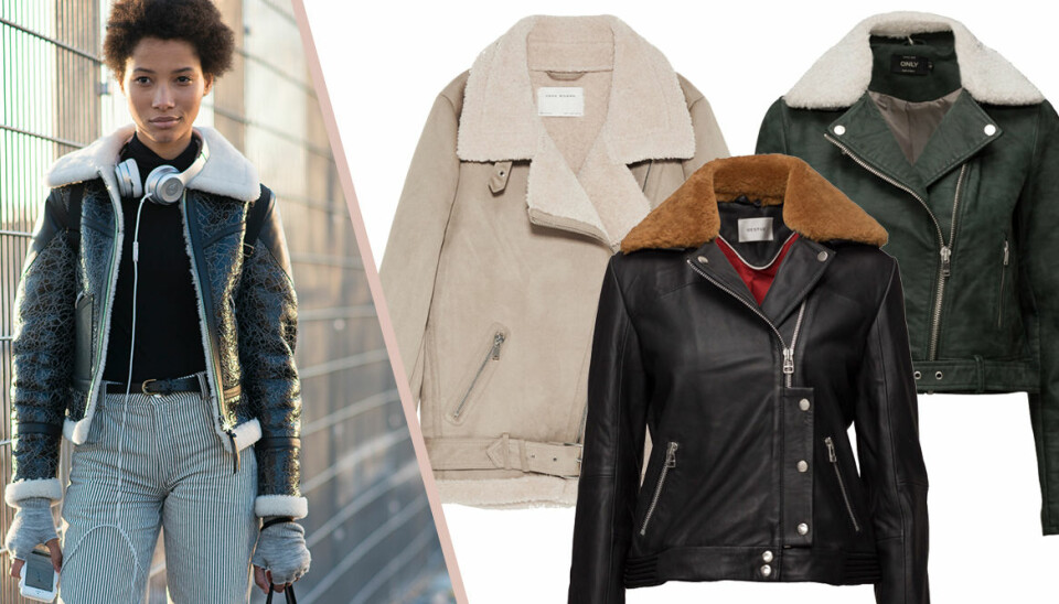 13 trendiga skinnjackor med detaljer i fuskpäls