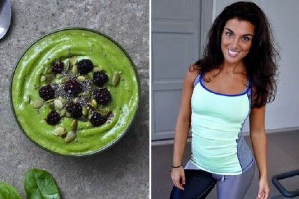 Sassa Aslis recept på grön smoothie. Sassa Aslis recept på grön smoothie.