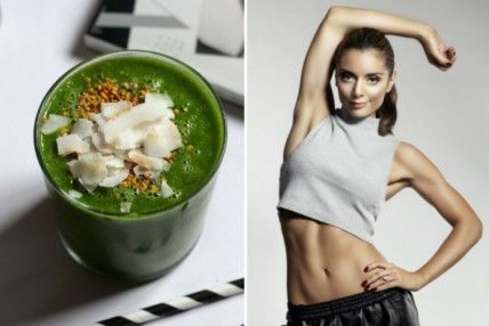 Hannah Anderssons recept på grön smoothie. Hannah Anderssons recept på grön smoothie.