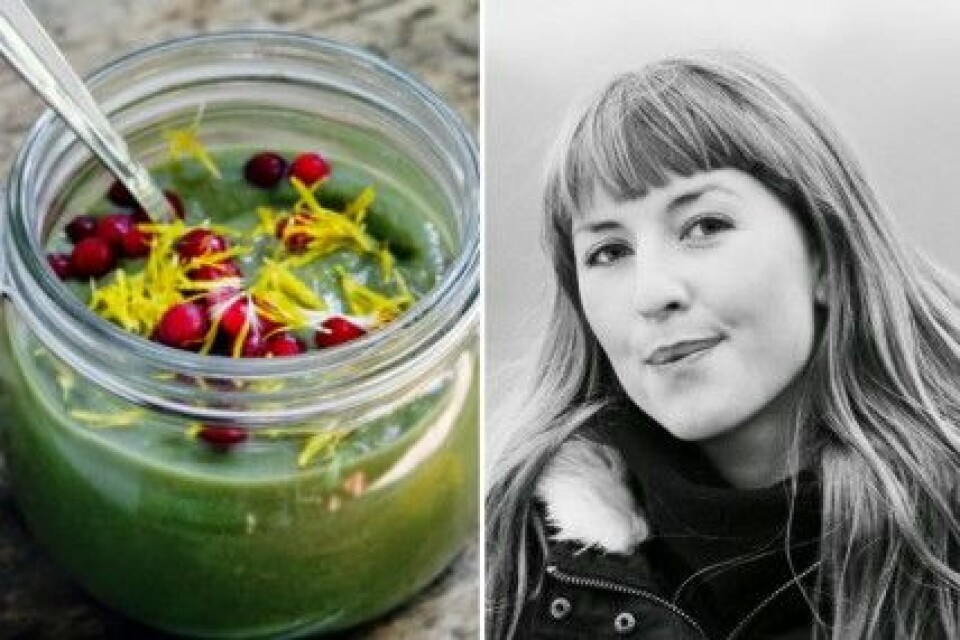 Evelina Göranssons recept på grön smoothie. Evelina Göranssons recept på grön smoothie.
