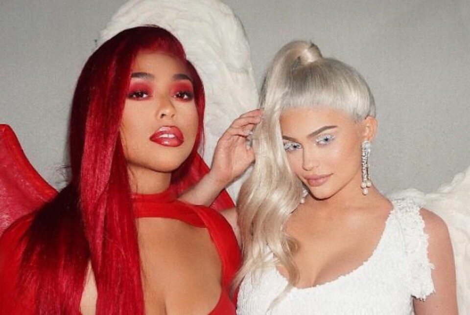 Kylie Jenner som ängel.Foto: @kyliejenner